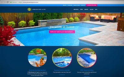 Intelliga launches new mobile-friendly site for Jameson Pool & Spa