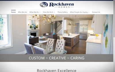 Rockhaven Homes’ web site gets a major makeover